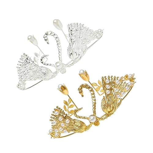CAXUSD 2St Tiara für Kuchen party sachen party decoration bithday cake birthdaycake cake decoration Perlendekor Geburtstagstorte Topper Goldrand Golddekor schwan kuchen Kuchen Krone CAXUSD 2St Tiara für Kuchen party sachen party decoration bithday cake birthdaycake cake decoration Perlendekor Geburtstagstorte Topper Goldrand Golddekor schwan kuchen Kuchen Krone von CAXUSD