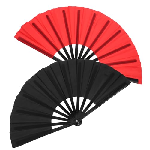 CAXUSD 2Stücke Faltbare Chinesische Tai Chi Fächer Tragbarer Handventilator für Tanz Performance und Sport Platzsparend Leicht zu Transportieren Stilvolles Design CAXUSD 2Stücke Faltbare Chinesische Tai Chi Fächer Tragbarer Handventilator für Tanz Performance und Sport Platzsparend Leicht zu Transportieren Stilvolles Design von CAXUSD