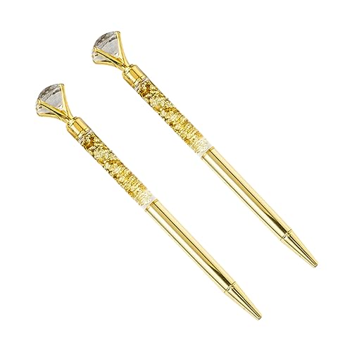 CAXUSD 2Stücke Kugelschreiber Aus Metall Mit Glitzerndem Diamant Stifte Für Schule Und Büro Elegante Schreibgeräte Für Und Anlässe CAXUSD 2Stücke Kugelschreiber Aus Metall Mit Glitzerndem Diamant Stifte Für Schule Und Büro Elegante Schreibgeräte Für Und Anlässe von CAXUSD