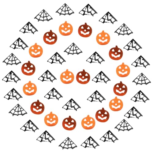 CAXUSD 2Er-Pack Mini-Dekor Halloween-Requisiten Skelett Halloween-Tischkonfetti Esstisch geschenk Kürbis Konfetti Halloween-Dekoration Blitz Spinne Geist schmücken von CAXUSD