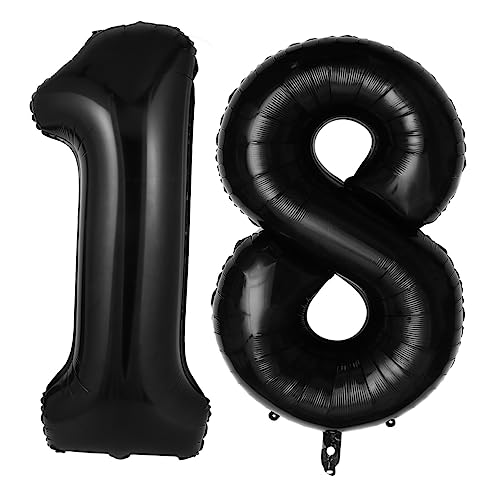CAXUSD 2st Digitaler Aluminiumfolienballon Festivalballons Ballon Zum 18. Geburtstag Nummernballons Aus Folie Hochzeitsdekoration Geburtstag Luftballons Partyballons Geformt Geschenk Kind von CAXUSD