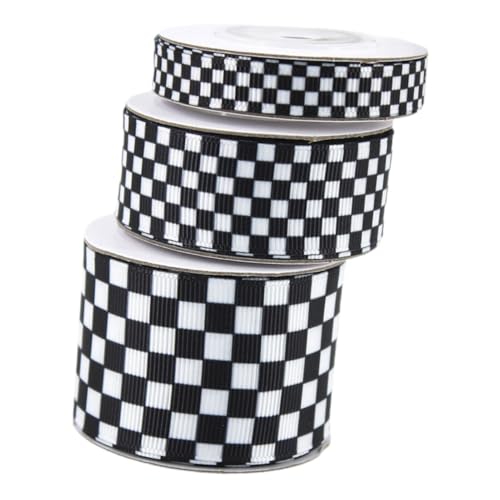 CAXUSD 3 Rollen Schwarz -weiß -plaidband Schleife Karierter Stoff Schwarzes Weißes Band Kariertes Band Kariert Geschenkband Streifenband Schleife Schleifenband Selber Machen Polyester CAXUSD 3 Rollen Schwarz -weiß -plaidband Schleife Karierter Stoff Schwarzes Weißes Band Kariertes Band Kariert Geschenkband Streifenband Schleife Schleifenband Selber Machen Polyester von CAXUSD