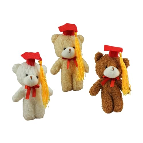 CAXUSD 3 Stück Abschlusssaison Dr. Bär tragen Rucksack Party Schlüsselbund Plüsch Kuscheltier Bären Doktorbär Schlüsselanhänger Schlüsselhalter für Bärenpuppen Abschlussfeier PP Baumwolle CAXUSD 3 Stück Abschlusssaison Dr. Bär tragen Rucksack Party Schlüsselbund Plüsch Kuscheltier Bären Doktorbär Schlüsselanhänger Schlüsselhalter für Bärenpuppen Abschlussfeier PP Baumwolle von CAXUSD