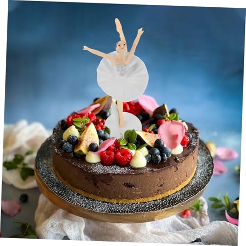 CAXUSD 3 Stück Ballett Mädchen Tortendeko Weiße Einbeinige Tanzfigur Kuchenaufsatz für Geburtstagsparty Tortendekoration für Kuchen Cupcakes Desserts Festliche Wohnaccessoires CAXUSD 3 Stück Ballett Mädchen Tortendeko Weiße Einbeinige Tanzfigur Kuchenaufsatz für Geburtstagsparty Tortendekoration für Kuchen Cupcakes Desserts Festliche Wohnaccessoires von CAXUSD