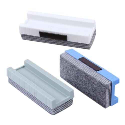 CAXUSD 3 Stück Radiergummi Staubfreier Radierer Schulklasse Eraser Kreidetafelschwamm Whiteboard Radierer Kreidestift Radierer Kreideradierer für Tafel staubfreier Kreideradierer Plastik von CAXUSD