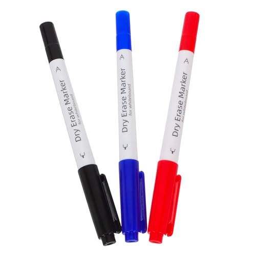 CAXUSD 3 Stück Whiteboard-stift Kreide Löschbare Markierungen Für Whiteboards Löschbarer Whiteboard-marker Löschbare Markierungen Autofenstermarkierungen Schreibstifte Aus Glas Plastik von CAXUSD