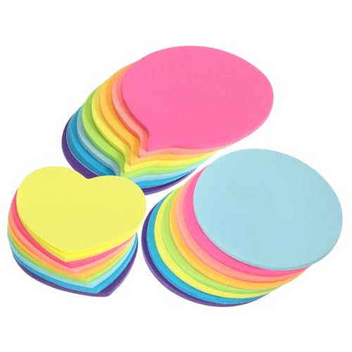 CAXUSD 30 Blatt Grundschüler Sticker Aufkleber Kleine Notizbücher Herz Notizblock Farbige Notizbilder Lehrerbedarf Für Notizblock-masse Beachten Sie Pads Papier von CAXUSD
