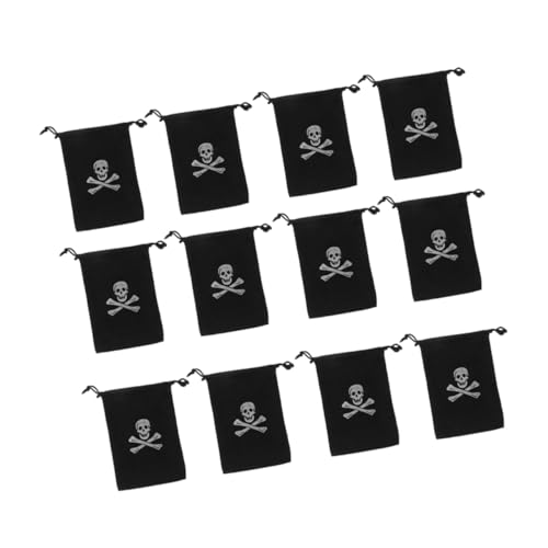 CAXUSD 30 Stück Piraten-aufbewahrungstasche Tasche Halloween-geburtstagsdekorationen Fröhliches Halloween Halloween-requisite Münzbeutel Halloween-kranz Schmuck Black Polyester CAXUSD 30 Stück Piraten-aufbewahrungstasche Tasche Halloween-geburtstagsdekorationen Fröhliches Halloween Halloween-requisite Münzbeutel Halloween-kranz Schmuck Black Polyester von CAXUSD