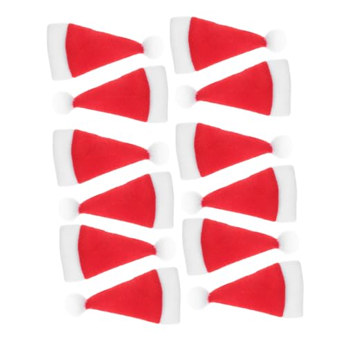 CAXUSD 30 Stück Teiliges Mini Weihnachtsmützen aus Rotem Samt mit Weißem Besatz und Bommel Vielseitige Bestecktaschen und Lutscherhüte für Festliche Tischdeko Party-accessoires und CAXUSD 30 Stück Teiliges Mini Weihnachtsmützen aus Rotem Samt mit Weißem Besatz und Bommel Vielseitige Bestecktaschen und Lutscherhüte für Festliche Tischdeko Party-accessoires und von CAXUSD