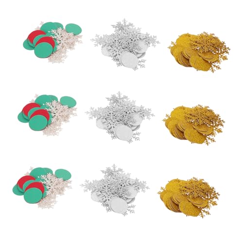 CAXUSD 300 Stück Weihnachtskonfetti Schneeflocken Glitzer Papierstreusel Rot Grün Gold Silber Festliche Tischdekoration für Weihnachts und Winterfeiern CAXUSD 300 Stück Weihnachtskonfetti Schneeflocken Glitzer Papierstreusel Rot Grün Gold Silber Festliche Tischdekoration für Weihnachts und Winterfeiern von CAXUSD