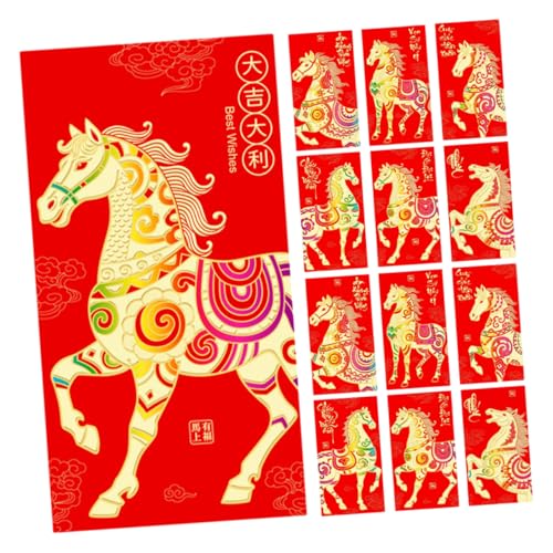 CAXUSD 36 Stück Jahr Des Pferdroten Paketgeschenktüte Frühlingsfest Geldpakete Glückliche Geldtaschen Chinesischer Neujahrsumschlag Chinesische Geldumschläge Hongbao Umschläge Papier CAXUSD 36 Stück Jahr Des Pferdroten Paketgeschenktüte Frühlingsfest Geldpakete Glückliche Geldtaschen Chinesischer Neujahrsumschlag Chinesische Geldumschläge Hongbao Umschläge Papier von CAXUSD