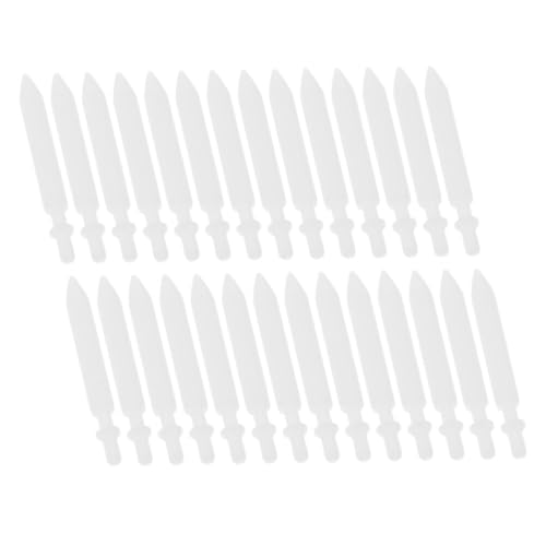 CAXUSD 36 Stück Teiliges Marker Pen Replacement Nibs Weiß Nylon Spitzen für Ölbasierte Acryl Paint Marker Feine Pinsel Meißelspitzen Präzise Nachfüllbare Ersatzspitzen für Kunst und von CAXUSD