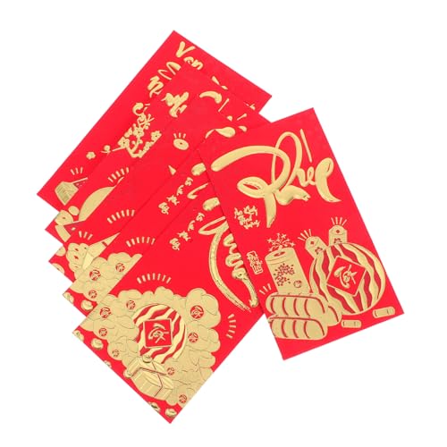 CAXUSD 36 Stück Vietnamesische Neujahrs Rote Umschläge Hong Bao Glücksgeldumschläge für Frühlingsfest Hochzeiten und Feiern mit Traditionellem Design von CAXUSD