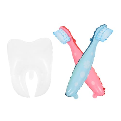 CAXUSD 3pcs Großer Zahnbürstenballon Für Erste Zahnpartydekorationen Süße Und Unterhaltsame Zahnförmige Luftballons Für Kinderpartys, Babyparty Und Abschlussfeierlichkeiten CAXUSD 3pcs Großer Zahnbürstenballon Für Erste Zahnpartydekorationen Süße Und Unterhaltsame Zahnförmige Luftballons Für Kinderpartys, Babyparty Und Abschlussfeierlichkeiten von CAXUSD