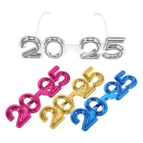 CAXUSD 4 Stück 2025 2025 party dekoration gläser brille party zubehör Fotorequisiten für Neujahrsfotos Party-Accessoire für 2025 Partydekorationen Partyzubehör für 2025 Stk CAXUSD 4 Stück 2025 2025 party dekoration gläser brille party zubehör Fotorequisiten für Neujahrsfotos Party-Accessoire für 2025 Partydekorationen Partyzubehör für 2025 Stk von CAXUSD