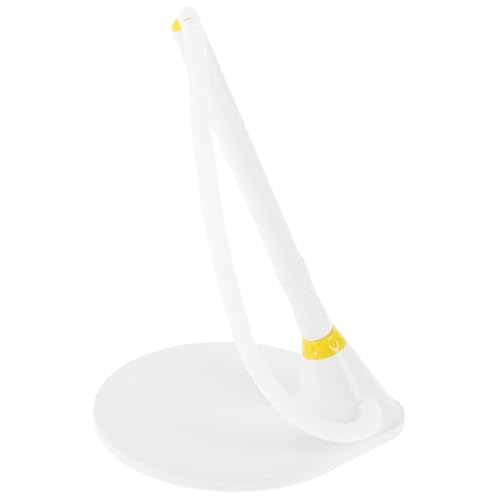 CAXUSD 4 Stück Business Office Stift Schreibtischstift Kugelschreiber mit Kette und Sockel Stehender Design-Stift Schüttgutstifte Gegenstifte Desktop-Signaturstift Büro Stift Plastik Weiß von CAXUSD