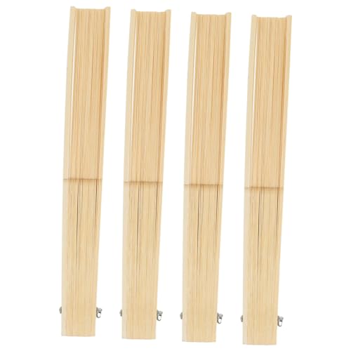 CAXUSD 4 Stück Faltfächer für Diy Projekte Japanischer Stil für Hochzeiten Partys und Wohnkultur Beige CAXUSD 4 Stück Faltfächer für Diy Projekte Japanischer Stil für Hochzeiten Partys und Wohnkultur Beige von CAXUSD