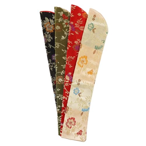 CAXUSD 4 Stück Japanischer Handfächer Schutzhülle Langlebige Faltventilator Tasche mit Elegantem Muster Leichtes Tragbares Fan Sleeve für Fächer Aufbewahrung und Geschenkverpackung CAXUSD 4 Stück Japanischer Handfächer Schutzhülle Langlebige Faltventilator Tasche mit Elegantem Muster Leichtes Tragbares Fan Sleeve für Fächer Aufbewahrung und Geschenkverpackung von CAXUSD