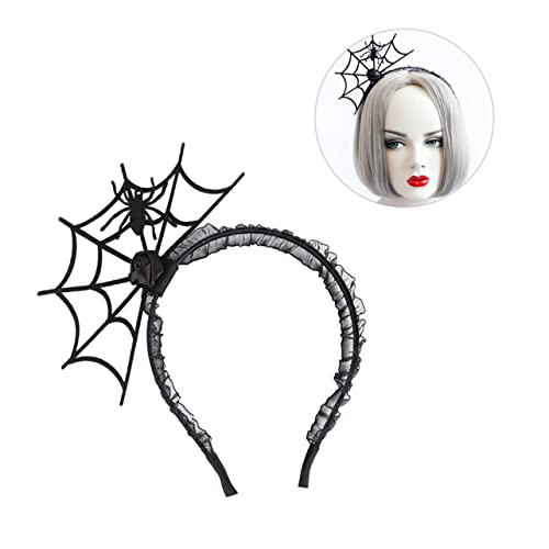 CAXUSD Make-up-Stirnband 4 Stück Selfies Schmuck Stirnbänder Partyzubehör Bilden Weihnachtsstirnband Halloween-dekor Halloween-stirnbänder Spinnennetz-stirnband Weihnachten Haarschmuck von CAXUSD
