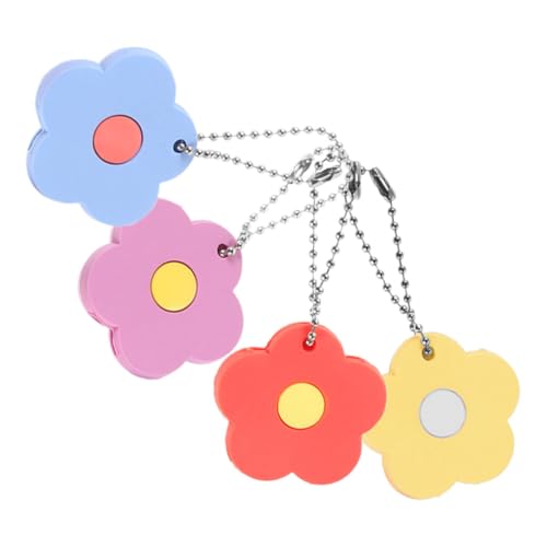 CAXUSD 4 Stück Schlüsselabdeckungen Blumen Design Schlüsselkappen für Hausschlüssel Farbenfrohe Schlüsselmarkierer Leicht und Tragbar Schutz Identifikation von CAXUSD