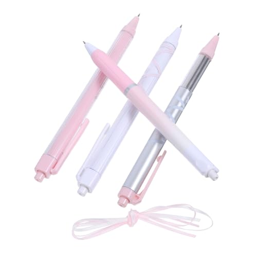 CAXUSD 4 Stück Stift mit Band drücken kreativer Gelstift Stifte für Tagebuch Schüler drücken Gelstift Kugelschreiber mit schwarzer Tinte Bandstift Gelstift drücken Plastik Rosa CAXUSD 4 Stück Stift mit Band drücken kreativer Gelstift Stifte für Tagebuch Schüler drücken Gelstift Kugelschreiber mit schwarzer Tinte Bandstift Gelstift drücken Plastik Rosa von CAXUSD