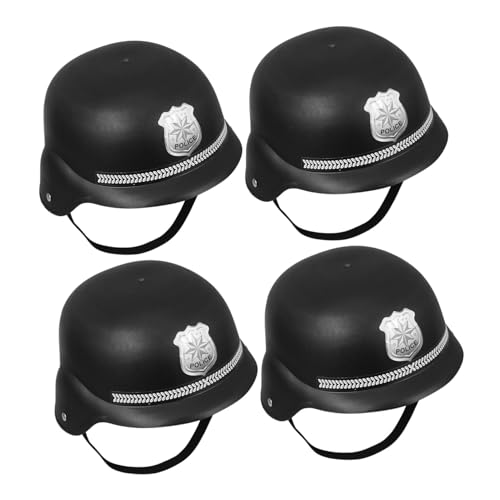 CAXUSD 4 Stück Teiliges Polizei Helm aus Robustem Kunststoff Britischer Bobby Stil Sichere und Bequeme Verkleidung für Halloween Rollenspiele Partys und Familienspaß CAXUSD 4 Stück Teiliges Polizei Helm aus Robustem Kunststoff Britischer Bobby Stil Sichere und Bequeme Verkleidung für Halloween Rollenspiele Partys und Familienspaß von CAXUSD