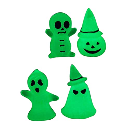 CAXUSD 4 Stücke Halloween Miniatur Geister Figuren Harz Ornamente Glow in Dark Decor Für Halloween Party Favor CAXUSD 4 Stücke Halloween Miniatur Geister Figuren Harz Ornamente Glow in Dark Decor Für Halloween Party Favor von CAXUSD