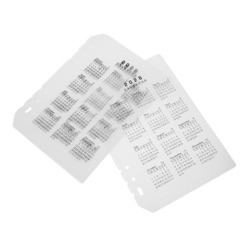 CAXUSD 4 Stücke Teiliges Kalender Trennblätter aus Mattem Langlebigem PP Kunststoff mit Löchern für Diy Planer Transparente Organizer für Terminübersicht Büro Schule und Zuhause CAXUSD 4 Stücke Teiliges Kalender Trennblätter aus Mattem Langlebigem PP Kunststoff mit Löchern für Diy Planer Transparente Organizer für Terminübersicht Büro Schule und Zuhause von CAXUSD