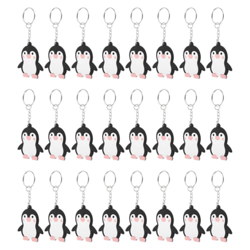 CAXUSD 40 Stück Pinguin Schlüsselanhänger Tierisch Süße Pinguin Schlüsselringe für Handtaschen Rucksäcke und Autoschlüssel Tier Motto Party von CAXUSD
