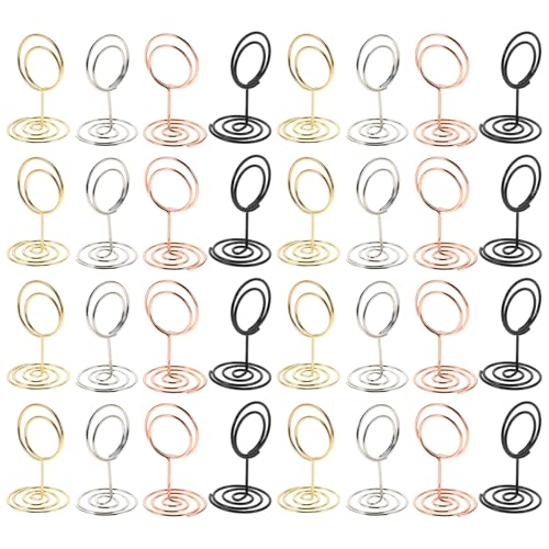CAXUSD 40 Stück Tischkartenhalter aus Mini Kartenständer für Notizen Fotos für Hochzeiten Partys Jubiläen und Geburtstagsfeiern und Elegant CAXUSD 40 Stück Tischkartenhalter aus Mini Kartenständer für Notizen Fotos für Hochzeiten Partys Jubiläen und Geburtstagsfeiern und Elegant von CAXUSD