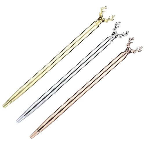 CAXUSD 5 Sätze Kugelschreiber Mit Hirschkopf Tipps Stift Student Farbig Stiftkind Reh Blau Ballpoint Pen Kugelschreibermine Party-schreibstifte Festival-kugelschreiber Metall 3 Stücke * 5 CAXUSD 5 Sätze Kugelschreiber Mit Hirschkopf Tipps Stift Student Farbig Stiftkind Reh Blau Ballpoint Pen Kugelschreibermine Party-schreibstifte Festival-kugelschreiber Metall 3 Stücke * 5 von CAXUSD