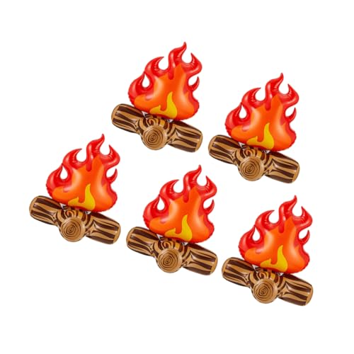 CAXUSD 5 Stück Realistische Flammen für Camping Partys Sicheres und Außenszenen Accessoire von CAXUSD