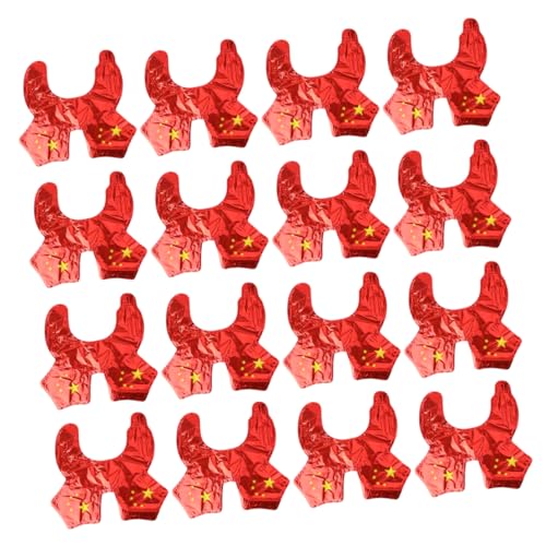 CAXUSD 50 Stück Party Gefälligkeiten Ballons Haarreifen Luftballons Aus Aluminiumfolie Partyballons Partyzubehör Tragbarer Ballon Haarballons Hochwertiges Nylon-aluminium-folienmaterial von CAXUSD