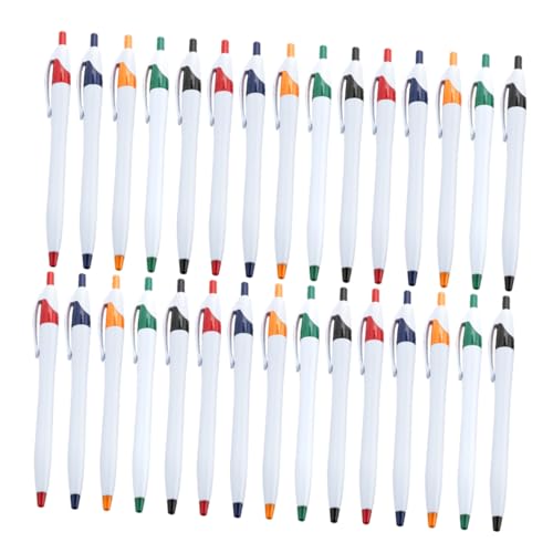 CAXUSD 50 Stück Retractable Kugelschreiber mit Glatter für Büro Schule und Meetings für Notizen und Journaling CAXUSD 50 Stück Retractable Kugelschreiber mit Glatter für Büro Schule und Meetings für Notizen und Journaling von CAXUSD