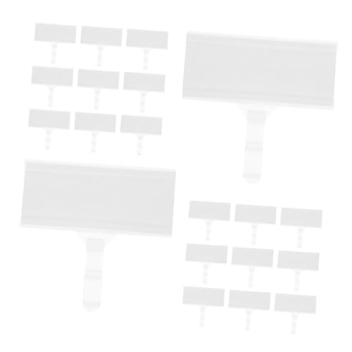 CAXUSD 50 Stück Transparente Preisetiketten Clips für Supermarkt Ladenanzeige Einfache Befestigung für Regale und Körbe CAXUSD 50 Stück Transparente Preisetiketten Clips für Supermarkt Ladenanzeige Einfache Befestigung für Regale und Körbe von CAXUSD