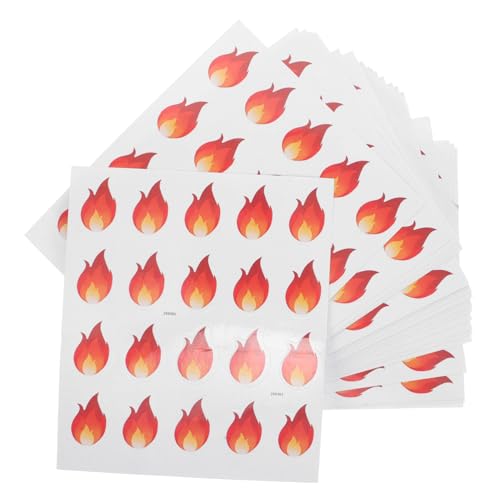 CAXUSD 500 Stück Mini Aufkleber Flammenförmige Etiketten Selbstklebende Etiketten für DIY Basteln und Lebensmittelkennzeichnung CAXUSD 500 Stück Mini Aufkleber Flammenförmige Etiketten Selbstklebende Etiketten für DIY Basteln und Lebensmittelkennzeichnung von CAXUSD