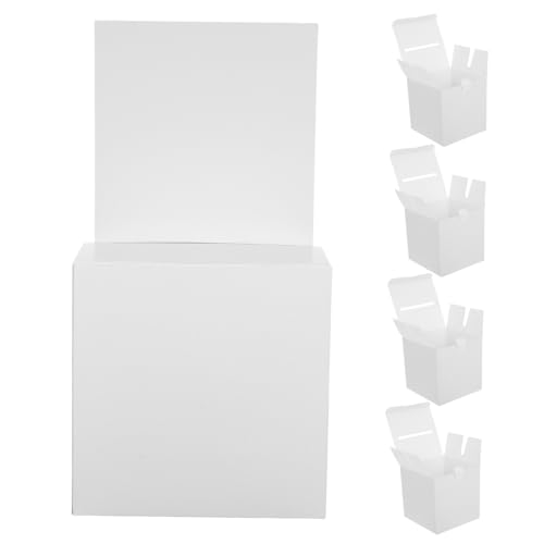 CAXUSD 5er-packung Weiße Wahlbox Spendenboxen Faltbares Spendenglas Stimmzettel -boxen Vorschlagboxen Beschichtetes Papier CAXUSD 5er-packung Weiße Wahlbox Spendenboxen Faltbares Spendenglas Stimmzettel -boxen Vorschlagboxen Beschichtetes Papier von CAXUSD