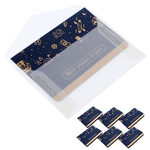 CAXUSD 6 Sätze Wishes Grußkarten DIY Karten mit Umschlägen für Festtagsbotschaften und Klappkarten für Geburtstage und Besondere Anlässe Stilvolles Design mit Goldenen Akzenten CAXUSD 6 Sätze Wishes Grußkarten DIY Karten mit Umschlägen für Festtagsbotschaften und Klappkarten für Geburtstage und Besondere Anlässe Stilvolles Design mit Goldenen Akzenten von CAXUSD