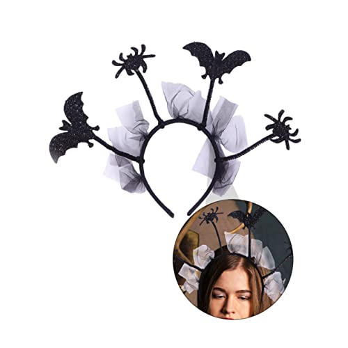 CAXUSD 6 Stück Halloween Fledermaus Spinne Stirnband Halloween Accessoires halloween mitgebsel Erwachsene Haarzubehör haarschmuck Haarwickel-Stirnband Kinderhaare von CAXUSD