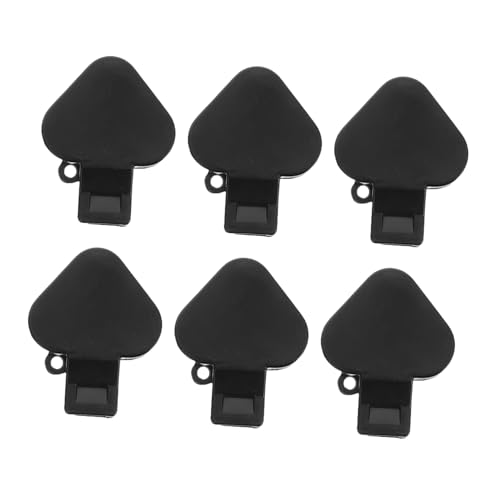 CAXUSD 6 Stück Halloween Party Requisiten Fußball Pfeife Verkleiden Sich Accessoires Sicherheitspfeife Für Kinderpfeife Party Gefälligkeiten Black Plastik von CAXUSD