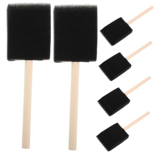CAXUSD 6 Stück Schwammbürste Schwammmalerei für Kleinkinder Malwerkzeuge für kinderpinsel Malpinsel Bastelschwämme zum Malen Schablonenbürsten Fingerpinsel hölzern Black CAXUSD 6 Stück Schwammbürste Schwammmalerei für Kleinkinder Malwerkzeuge für kinderpinsel Malpinsel Bastelschwämme zum Malen Schablonenbürsten Fingerpinsel hölzern Black von CAXUSD