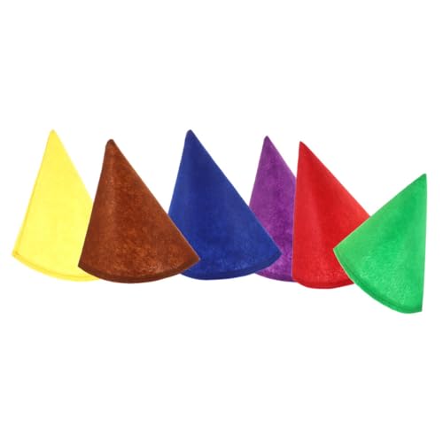 CAXUSD 6 Stück Teiliges Bunte Filz Zwergenhüte Konische Partyhüte aus Weichem Filz Farbenfrohe Geburtstags und Festtagsmützen für Halloween Weihnachten Gruppenfeiern CAXUSD 6 Stück Teiliges Bunte Filz Zwergenhüte Konische Partyhüte aus Weichem Filz Farbenfrohe Geburtstags und Festtagsmützen für Halloween Weihnachten Gruppenfeiern von CAXUSD