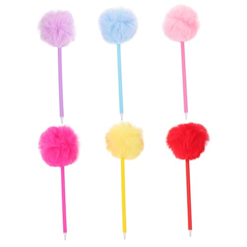 CAXUSD 6 Stück Teiliges Kuscheliger Pom Pom Kugelschreiber Plüsch Schreibstifte für Studenten Ergonomisch Komfortabel Lustiges Schreibzubehör Büro Schulbedarf CAXUSD 6 Stück Teiliges Kuscheliger Pom Pom Kugelschreiber Plüsch Schreibstifte für Studenten Ergonomisch Komfortabel Lustiges Schreibzubehör Büro Schulbedarf von CAXUSD