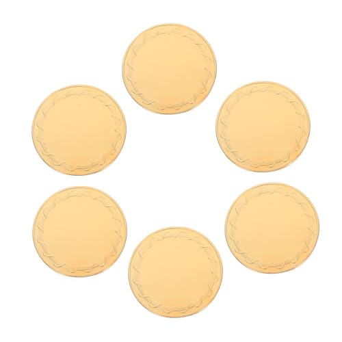 CAXUSD 6 Stück Teiliges Leere Metallmünzen Diy Gravur und Uv Druck Münzen für Kreative Bastelarbeiten Geburtstagsgeschenke und Reise Andenken CAXUSD 6 Stück Teiliges Leere Metallmünzen Diy Gravur und Uv Druck Münzen für Kreative Bastelarbeiten Geburtstagsgeschenke und Reise Andenken von CAXUSD