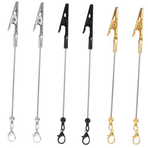 CAXUSD 6 Stück Teiliges Metall Notizclip Alligator Klemme für Karten Memo Halter Multifunktionale Büroaccessoires zur Organisation und Dekoration Stilvollem Design CAXUSD 6 Stück Teiliges Metall Notizclip Alligator Klemme für Karten Memo Halter Multifunktionale Büroaccessoires zur Organisation und Dekoration Stilvollem Design von CAXUSD