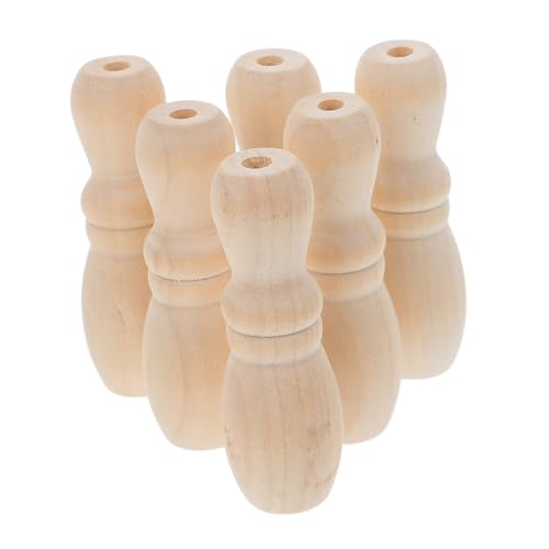 CAXUSD 6 Stück Vase Förmige Holzquasten für Fensterjalousien Dekorative Zugknöpfe aus Holz Hängende Quasten für Jalousien und Vorhänge von CAXUSD