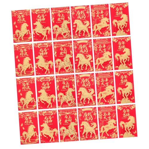 CAXUSD 60 Stück Rote Umschläge Chinesisches Neujahr Hongbao mit Goldprägung Stabile Papierumschläge für Frühlingsfest Hochzeit Geburtstagsgeschenke Vielseitig für Geldgeschenke und von CAXUSD