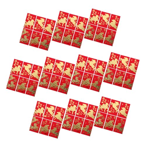 CAXUSD 60 Stück Rote Umschläge Jahr Des Pferdes Lunar Year Geldumschläge Kreative Hongbao Für Frühlingsfest Glücksumschläge Mit Glatter Textur Und Festlichem Design CAXUSD 60 Stück Rote Umschläge Jahr Des Pferdes Lunar Year Geldumschläge Kreative Hongbao Für Frühlingsfest Glücksumschläge Mit Glatter Textur Und Festlichem Design von CAXUSD
