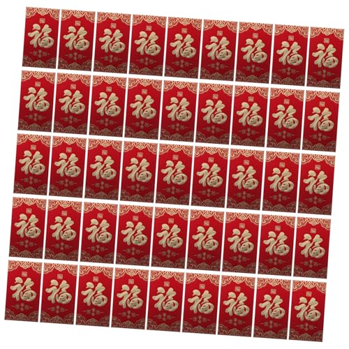 CAXUSD 60 Stück Teiliges Kleine Rote Umschläge für Chinesische Neujahr Vielseitige Hong Bao Geldumschläge mit Glücksdesign für Frühlingsfest Geburtstage und Hochzeiten Elegante von CAXUSD