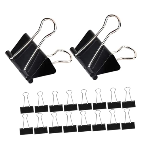 CAXUSD 60 Stück Teiliges Schwarze Metall Büroklammern Große Heavy-duty Binder Clips für Dokumentenmanagement Wiederverwendbare Papierhalter für Büro Schule Haushalt Robuste CAXUSD 60 Stück Teiliges Schwarze Metall Büroklammern Große Heavy-duty Binder Clips für Dokumentenmanagement Wiederverwendbare Papierhalter für Büro Schule Haushalt Robuste von CAXUSD